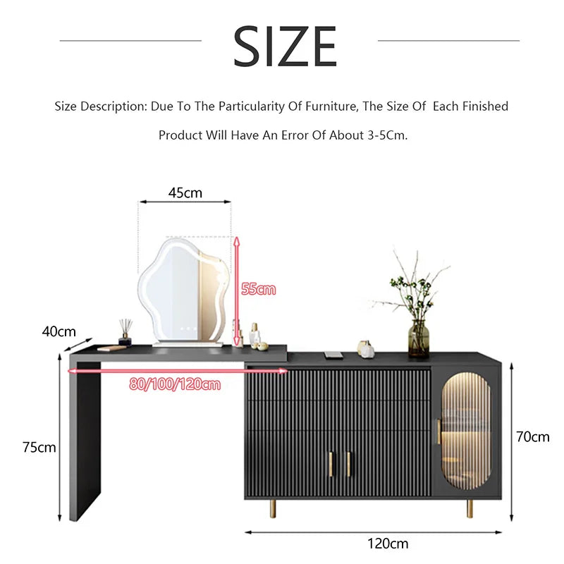 Modern Dresser Bedroom Simple Modern Corner Integrated Dressing Table Small Household Light Luxury Dressing Table