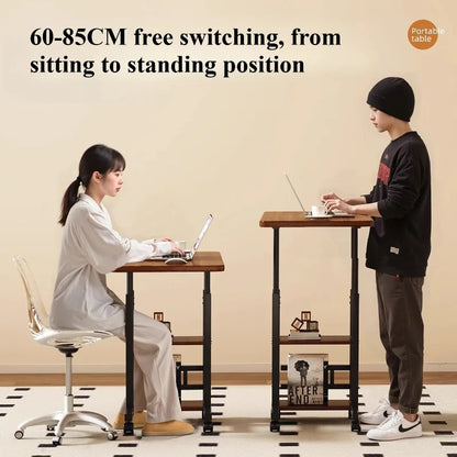 Multi-Functional Small Desk for Bedroom/Dorm/Home Office, Space-Saving Study Table for Students &amp; Lazy Person