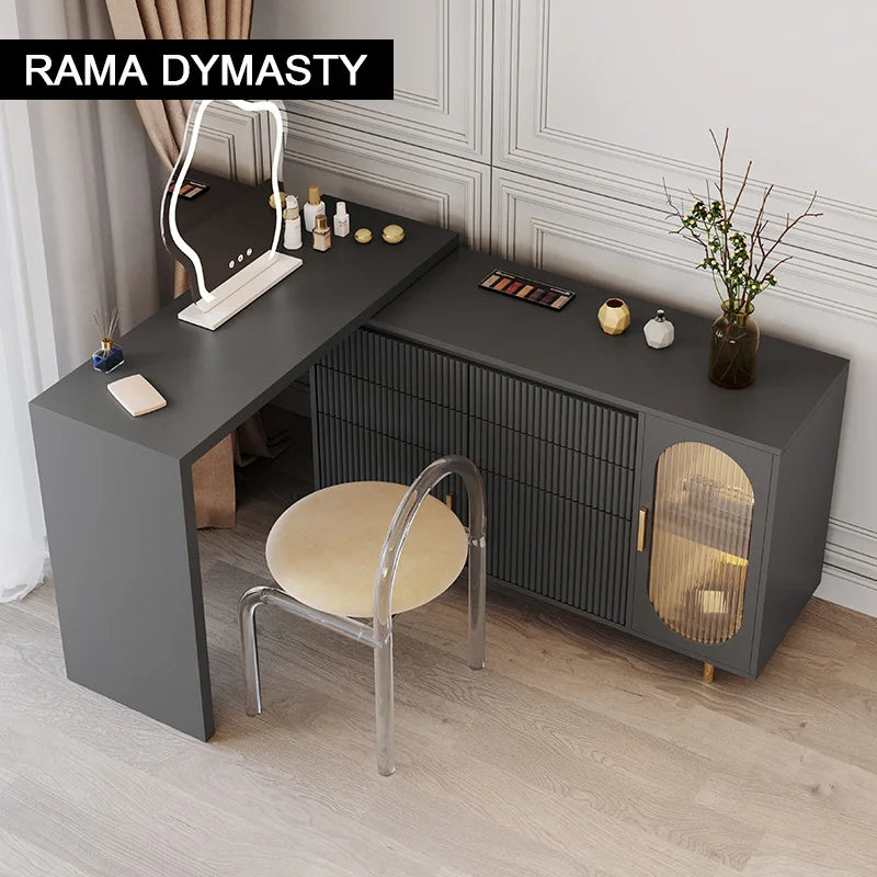 Modern Dresser Bedroom Simple Modern Corner Integrated Dressing Table Small Household Light Luxury Dressing Table