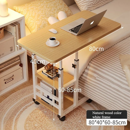 Multi-Functional Small Desk for Bedroom/Dorm/Home Office, Space-Saving Study Table for Students &amp; Lazy Person