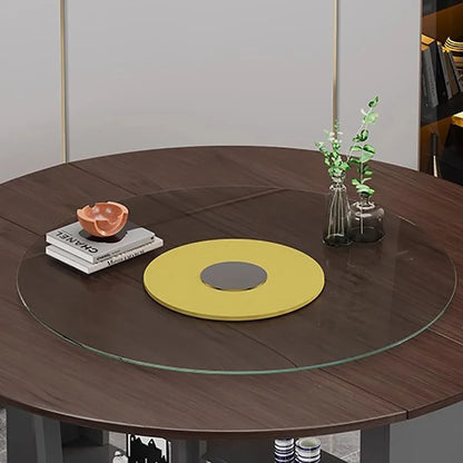 Round Simple Desk Classic European Elegant Cozy Dining Table Italian Design Tavolo Di Pranzo Allungabile Dining Room Furniture
