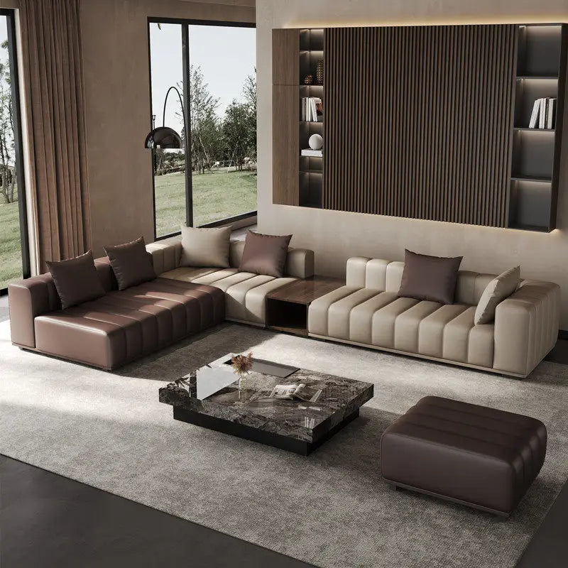 Modern Boneless Living Room Sofas Corner Curved Woonkamerbanken Furniture Home European Designer Living Room Sofas Narrow Dark