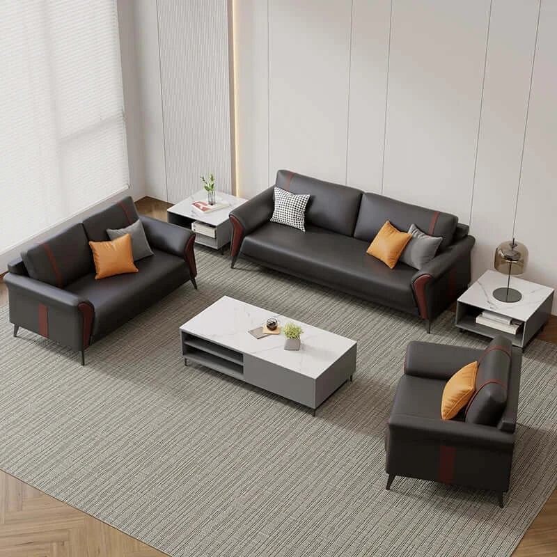 Be Greeted with Modern Design High-end Office Furniture Sofa Set 1+1+3 Office Furniture Sofa