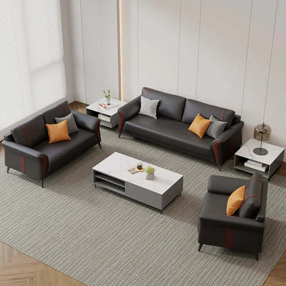 Be Greeted with Modern Design High-end Office Furniture Sofa Set 1+1+3 Office Furniture Sofa