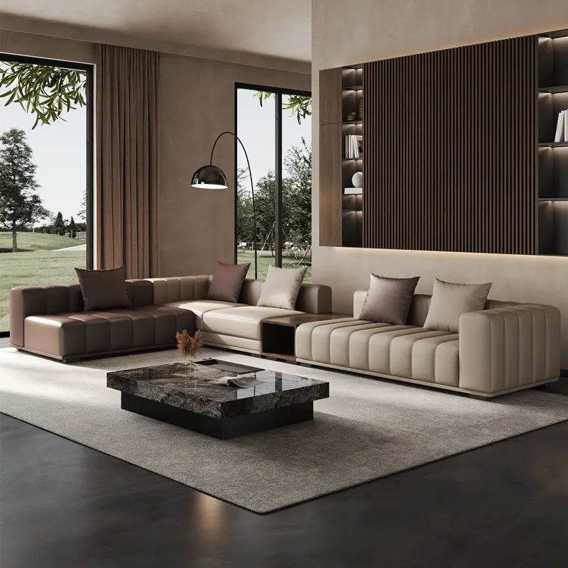 Modern Boneless Living Room Sofas Corner Curved Woonkamerbanken Furniture Home European Designer Living Room Sofas Narrow Dark
