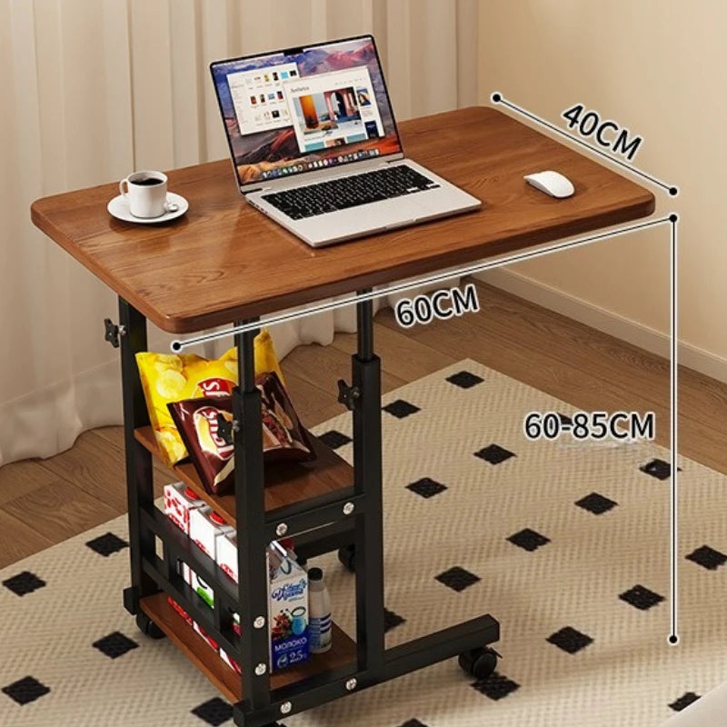 Multi-Functional Small Desk for Bedroom/Dorm/Home Office, Space-Saving Study Table for Students &amp; Lazy Person