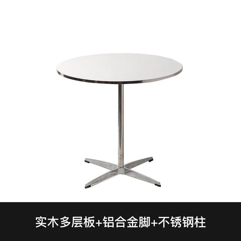 Round Restaurant Dining Table Wall Center Terrace Mini Corner Dining Table Space Saving Designer Mesas De Jantar Salon Furniture
