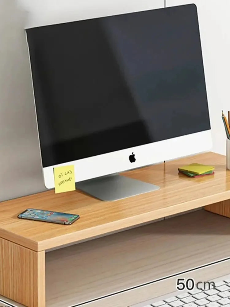 Desktop Computer Taller Stand Office Desktop Shelf Monitor Screen Storage Base Notes