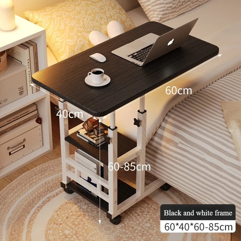 Multi-Functional Small Desk for Bedroom/Dorm/Home Office, Space-Saving Study Table for Students &amp; Lazy Person