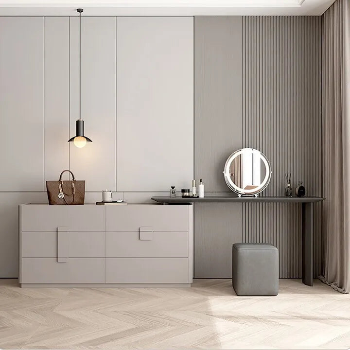 Bedroom Light Luxury Makeup Table Makeup Table Modern Simple Integrated Bedside Storage Bucket Cabinet Premium S