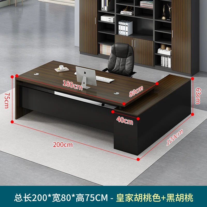 Wooden Professional Office Desk Vintage Simple Irregular Living Room Office Desk Modern Escritorio Oficina Trendy Furniture