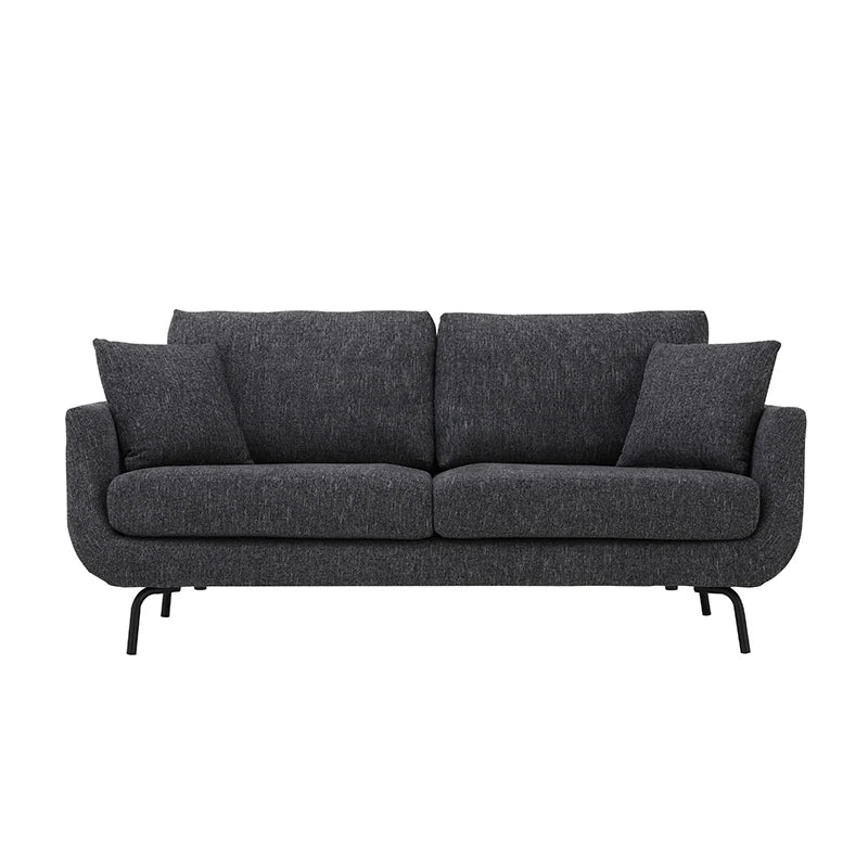 Furniture White Living Room 2 Seater Modern Nordic Scandinavian Upholstery Small Comfy High Quality