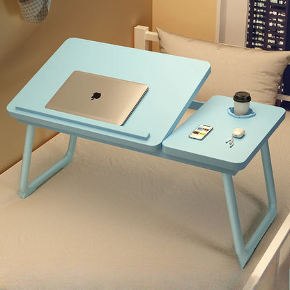 Work/Study in Bed Comfortably  Adjustable &amp; Foldable Lap Desk with Cup Holder, Ventilated Design Prevents Overheating.