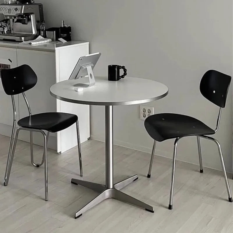 Round Restaurant Dining Table Wall Center Terrace Mini Corner Dining Table Space Saving Designer Mesas De Jantar Salon Furniture