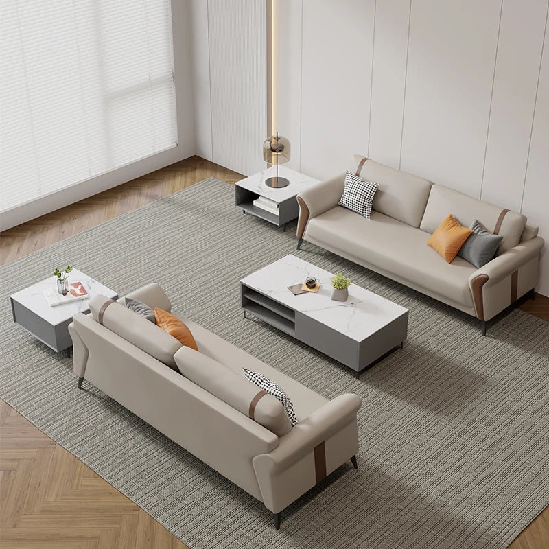 Be Greeted with Modern Design High-end Office Furniture Sofa Set 1+1+3 Office Furniture Sofa