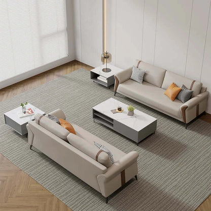 Be Greeted with Modern Design High-end Office Furniture Sofa Set 1+1+3 Office Furniture Sofa