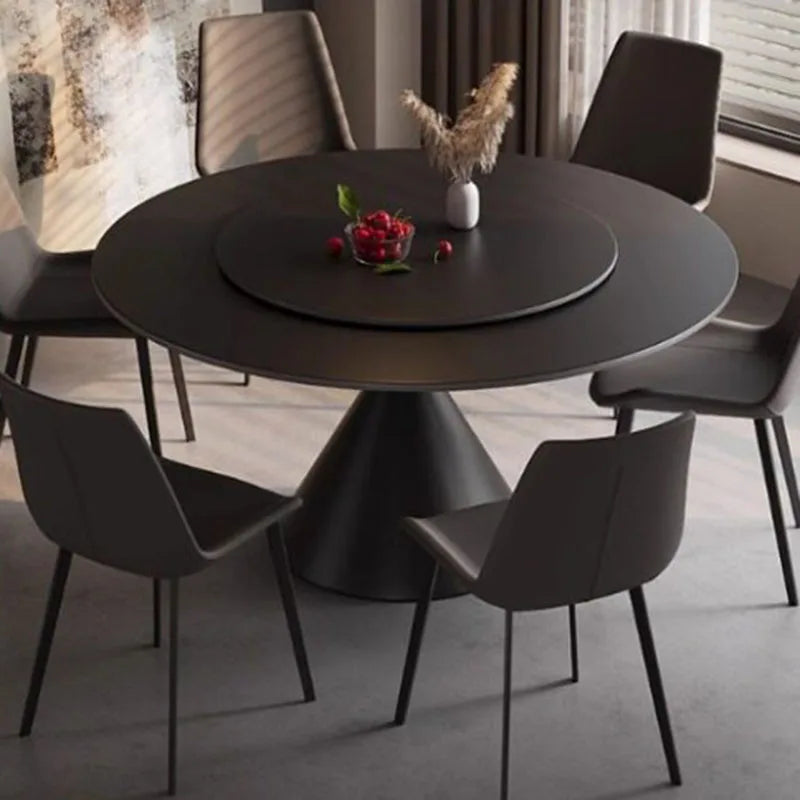 Round Restaurant Dining Table Modern Decoration Fashion Interior Dining Table Minimalist Mesas De Jantar Lounge Suite Furniture