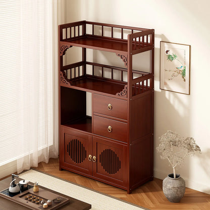 Multifunctional Furniture with Drawers &amp; Shelves, Kitchen Cupboard, Living Room Storage Organizer, Tea Table Cabinet