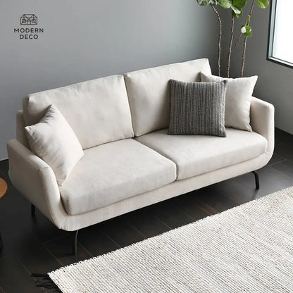 Furniture White Living Room 2 Seater Modern Nordic Scandinavian Upholstery Small Comfy High Quality