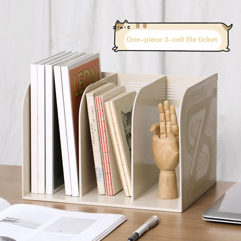 Office Desktop File Storage Rack Home Bedroom Study Books Magazines Newspapers Graffiti Picture Book Storage Organizer