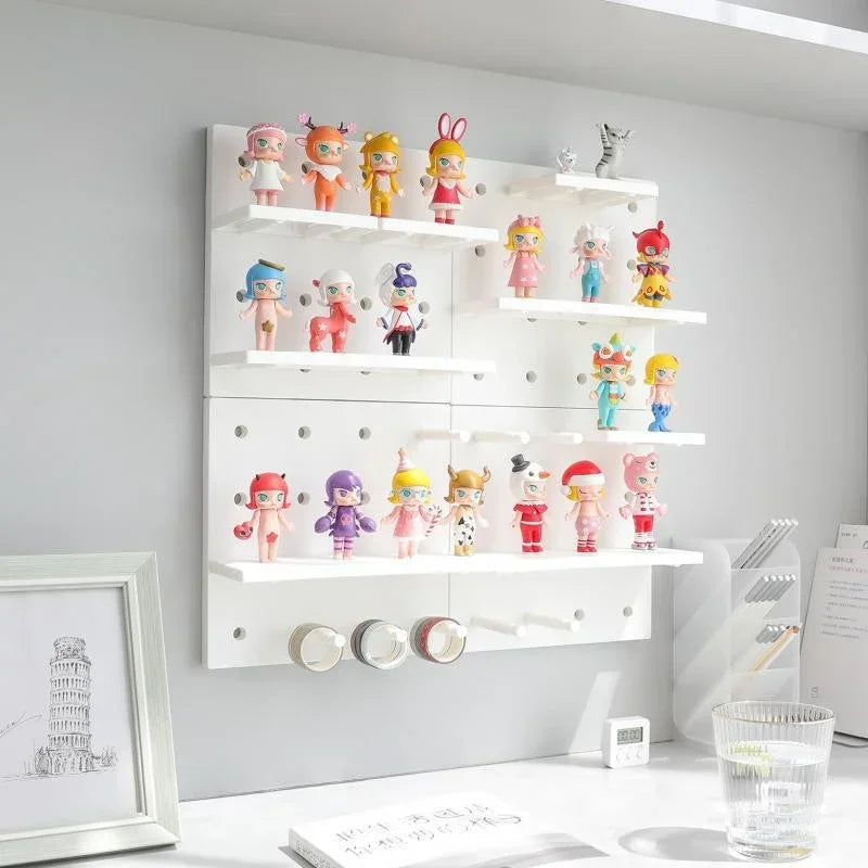 Home Decor Wall Shelves Decoration Hole Board Wall Storage Rack Storage Shelf Kitchen Bedroom Hanging Wall Shelves Wall Decor