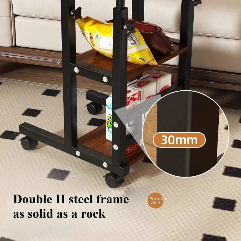 Multi-Functional Small Desk for Bedroom/Dorm/Home Office, Space-Saving Study Table for Students &amp; Lazy Person