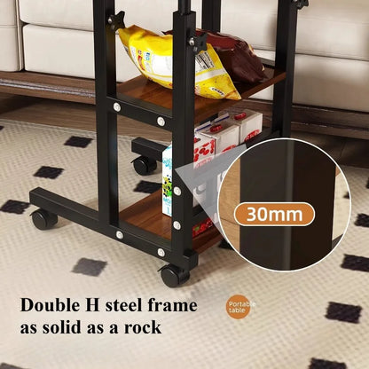 Multi-Functional Small Desk for Bedroom/Dorm/Home Office, Space-Saving Study Table for Students &amp; Lazy Person