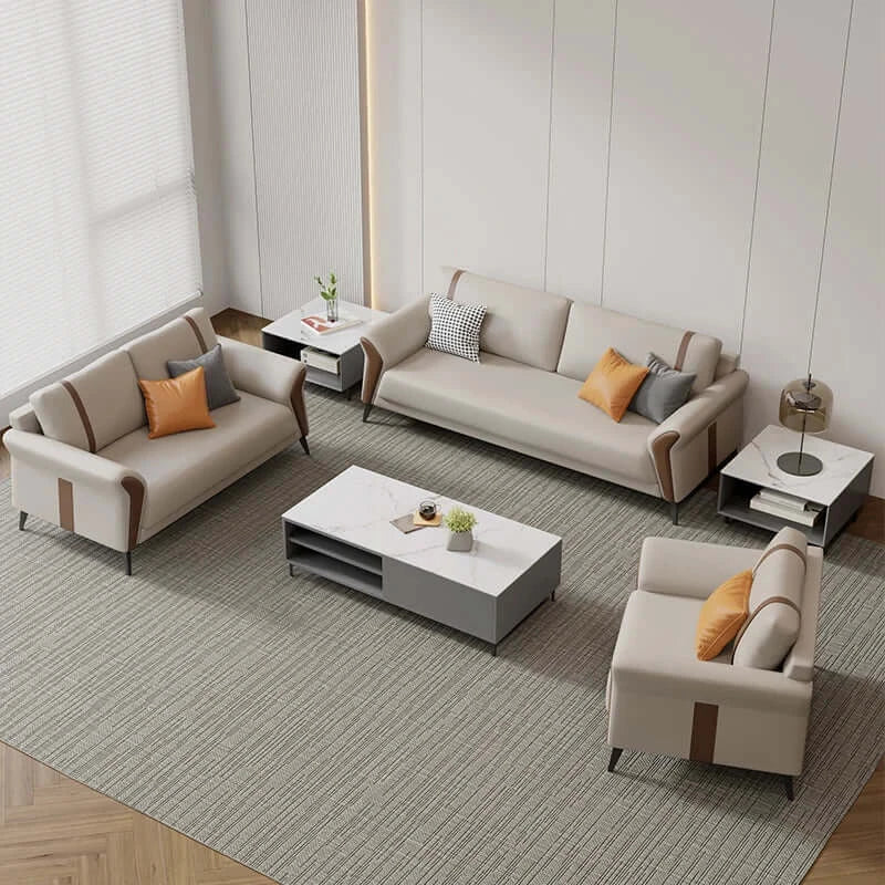 Be Greeted with Modern Design High-end Office Furniture Sofa Set 1+1+3 Office Furniture Sofa