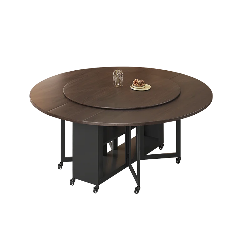 Round Simple Desk Classic European Elegant Cozy Dining Table Italian Design Tavolo Di Pranzo Allungabile Dining Room Furniture