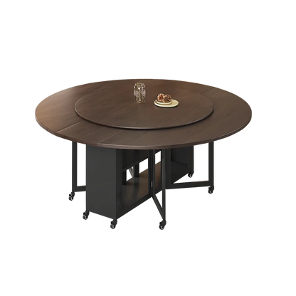 Round Simple Desk Classic European Elegant Cozy Dining Table Italian Design Tavolo Di Pranzo Allungabile Dining Room Furniture