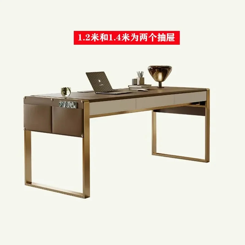 Office Desks And Workstations Study Table Simple Saddle Leather Desk Italian Minimalism Room Desks Computer Desk Room Offices