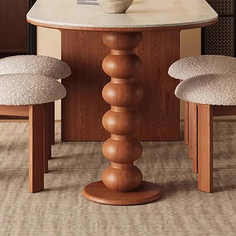 Mid Century Elegant Dining Tables With Cabinets Vintage Oval Tall Legs Dining Tables Rustic Foldable Столы Обеденные Furniture