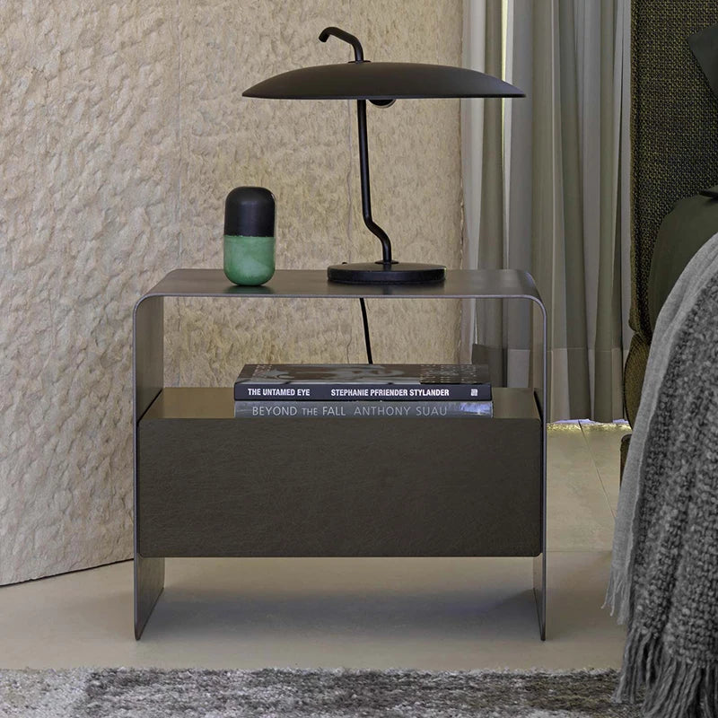 Storage Modern Adjustable Nightstand Multifunctional Cushioned Bedside Table Stable Liftable Comodino Bedroom Furniture