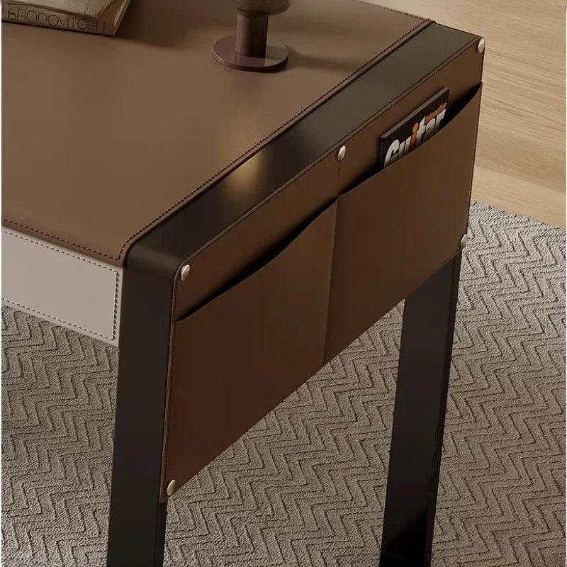 Office Desks And Workstations Study Table Simple Saddle Leather Desk Italian Minimalism Room Desks Computer Desk Room Offices