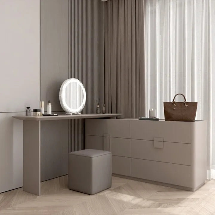 Bedroom Light Luxury Makeup Table Makeup Table Modern Simple Integrated Bedside Storage Bucket Cabinet Premium S