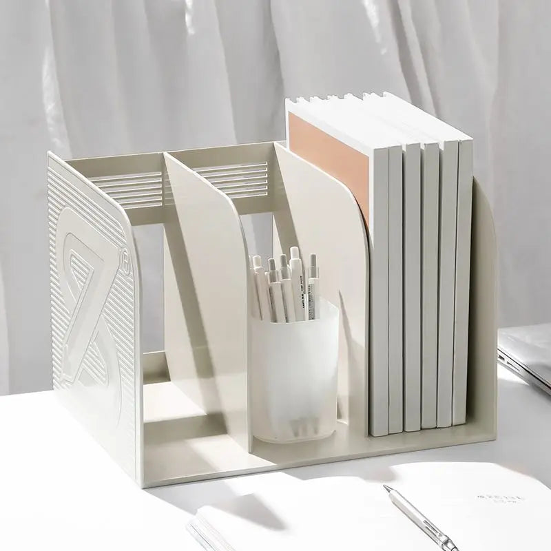 Office Desktop File Storage Rack Home Bedroom Study Books Magazines Newspapers Graffiti Picture Book Storage Organizer