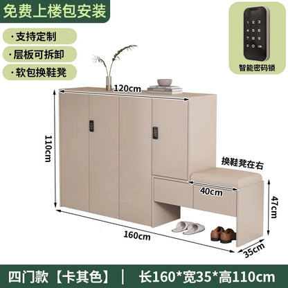 Storage Living Room Shoe Rack Hotel Bench Balcony Hallway Shoe Cabinet Display Entrance Schuhschrank Space Saving Furniture