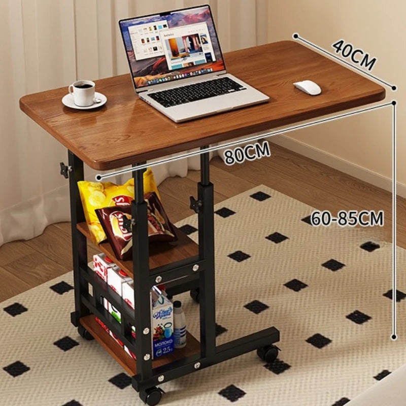 Multi-Functional Small Desk for Bedroom/Dorm/Home Office, Space-Saving Study Table for Students &amp; Lazy Person
