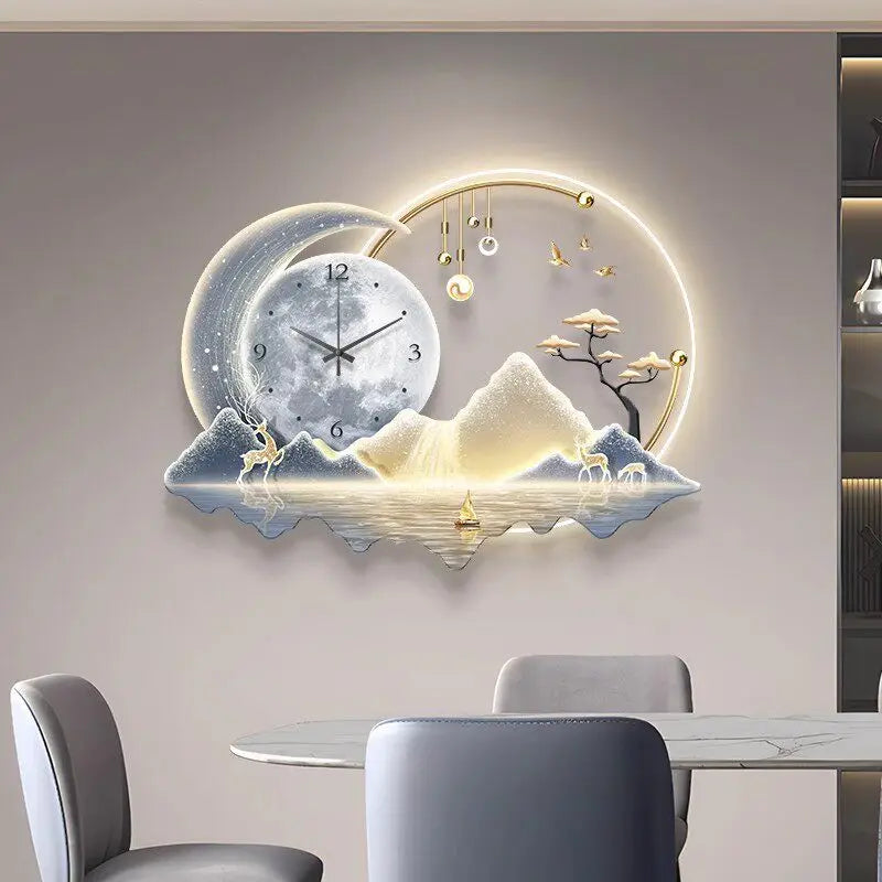 Home Living Room Wall Clock Decorations Office Silent Movement Wall Clock Modern Decor Mecanismo Reloj Pared Bedroom Stuff